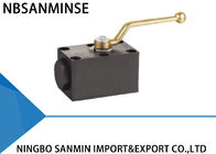 Tipo válvula de bola hidráulica Lockable Sanmin hidráulico da placa da série de KHP resistente à corrosão