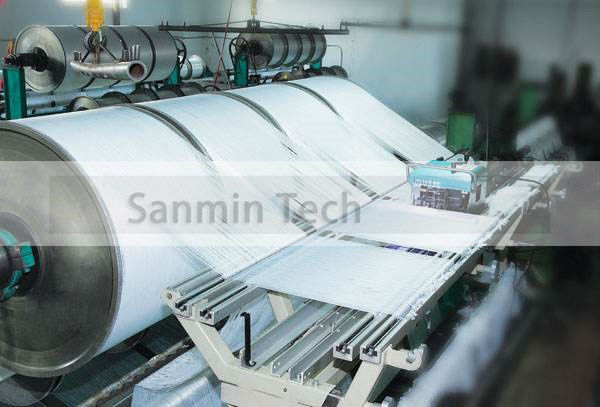 Matéria têxtil da grande capacidade de NBSANMINSE que faz o equipamento de fabricação da máquina/matéria têxtil