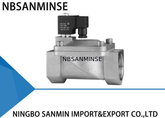 Válvula de solenoide normalmente aberta 304 de aço inoxidável do grande diâmetro P7/316