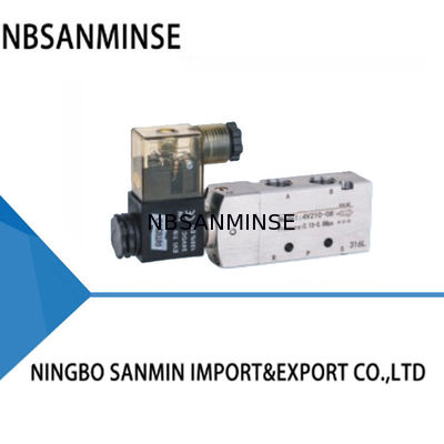 SANMIN todo o tipo de aço inoxidável único tipo elétrico da placa do espaçador da válvula do carretel da válvula de controle 0.2-1.0Mpa 120°C
