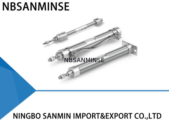 Único tamanho de furo pneumático ativo dobro 6 do cilindro do ar de Rod/10/16 1MPa