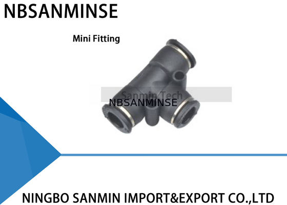 PE - One Touch do estojo compacto de C que cabe os mini encaixes pneumáticos do ar, impulso para conectar os encaixes
