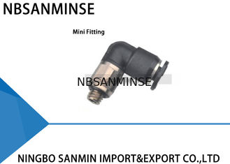 PL - One Touch do estojo compacto de C que cabe empurrar pneumático plástico das peças dos mini encaixes o encaixe de cotovelo masculino Sanmin do ar