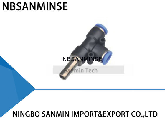 Empurrar pneumático do T da corrida do ramo do conector da mangueira de PDJ os encaixes rápidos Sanmin de alta qualidade do ar do One Touch