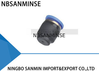 Rápidos pneumáticos da mangueira de PPF conectam os encaixes do ar do tampão de extremidade empurram em linha reta a tampa Sanmin de alta qualidade
