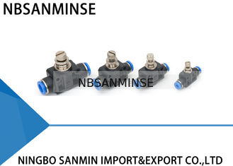 Da união plástica manual pneumática dos componentes dos encaixes do PA encaixes de tubulação rápidos retos Sanmin do impulso da válvula de regulador de pressão do regulador