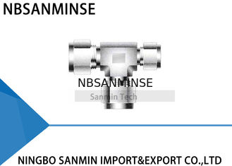 Encanamento de aço inoxidável do T SS316L da união de RUBT que cabe o ar pneumático Sanmin de alta qualidade cabendo