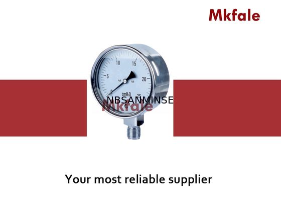 Calibre de pressão de aço inoxidável líquido hidráulico SMCBS do calibre de pressão na linha não corrosiva