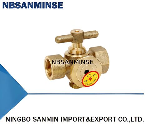 Medidor de pressão de latão válvula de solenoide elétrica de três vias