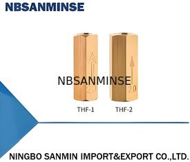 Válvula de verificação de retorno de óleo THF de alta pressão com orifício de 0,8 a 3,0 mm e pressão máxima de 15 bar