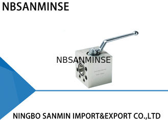 2 válvulas de bola de alta pressão da maneira com indústria hidráulica da SAE-flange