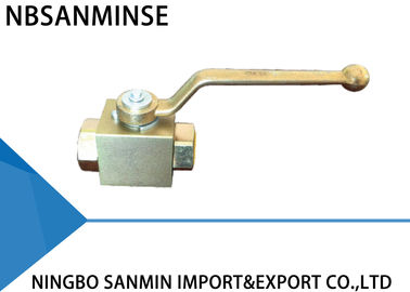 Manual Carbon Steel / Brass Hydraulic Ball Valve NBR VITON Seal Type ISO9001 Certification