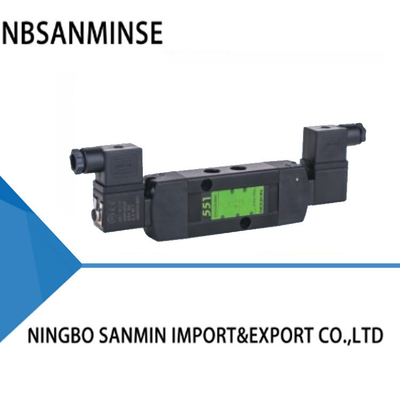 Double Coil  Pneumatic Solenoid Control Valve Spool Valve Spacer Type NBR PUR Seal  IP65