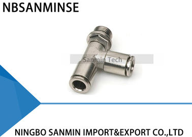 MPST All Metal Brass Fittings Male Run Tee Pneumatic Air Fittings Tube Air Fitting Connector