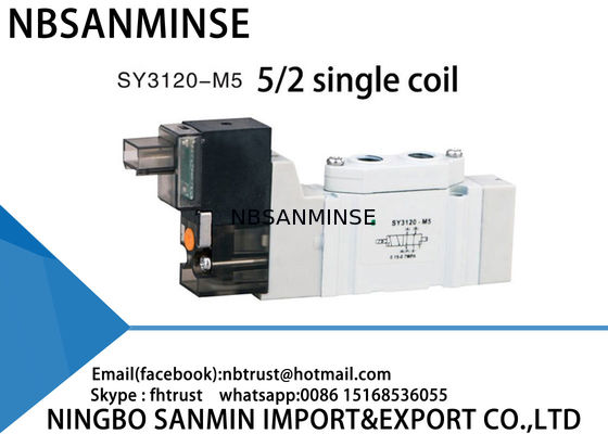 A automatização compacta pneumática SMC de Mini Valve da válvula de solenoide de SY3120 SY5120 SY7120 substitui AC220V DC24V