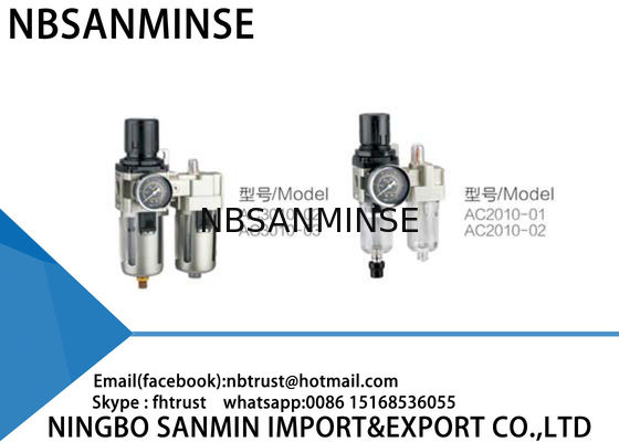 Peças pneumáticas do compressor da unidade AC2010 Ac3010 AC4010 AC5010 AC600 do lubrificador do regulador do filtro de ar