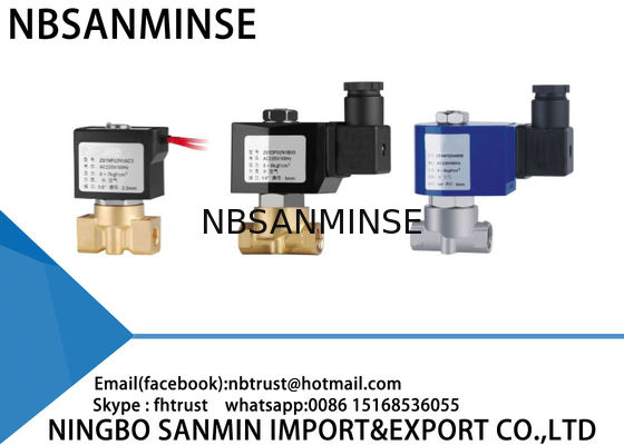 Válvula de solenoide de bronze normalmente fechada