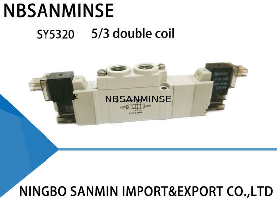 Mini posição 5/2 5/3 Dustproof pneumática da válvula de solenoide SY5000 220VAC