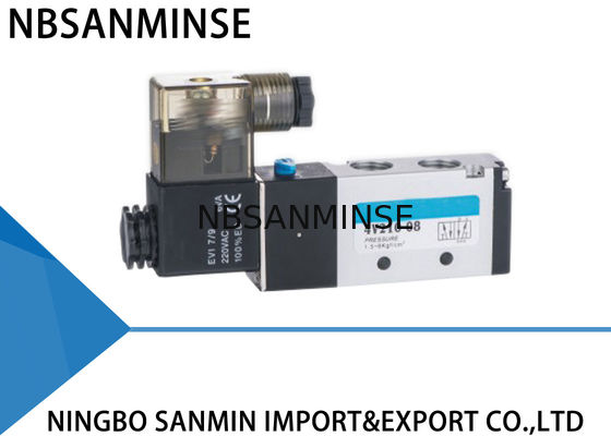 4V210 4V220 4V320   4V410 1/8" 1/4" máquina pneumática da automatização da válvula de Polit do ar da válvula de solenoide