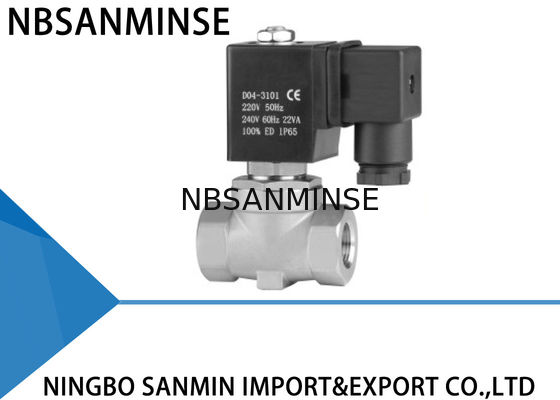 P4 mini o piloto bonde da válvula da água do solenoide do bronze/SS 316 operou a ação