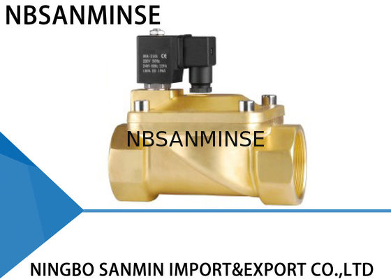 Válvula de solenoide operada forjada em dois sentidos da válvula de solenoide P6 piloto de bronze