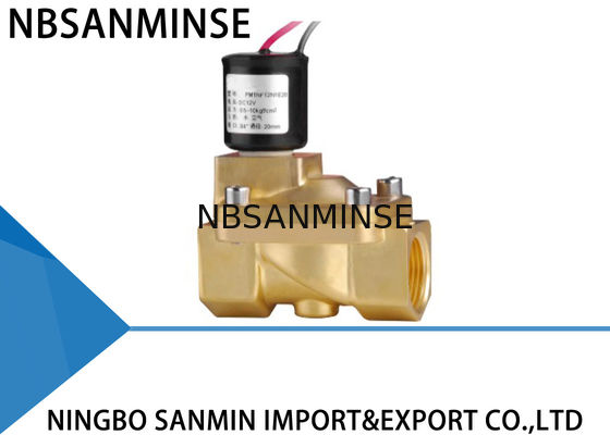 Costume PM válvula de solenoide de bronze de 2/2 maneiras que trava a válvula de solenoide para o gás