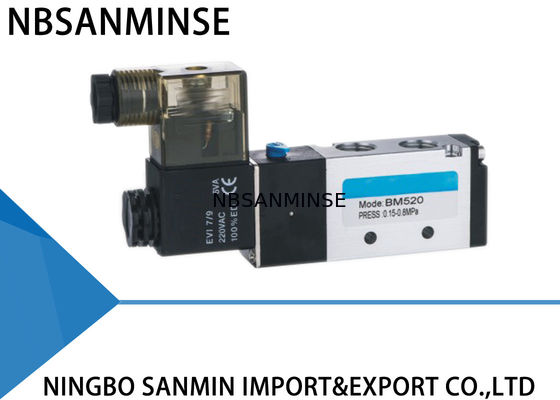 Piloto interno 5/3/2 tipo série da BARRETINA MAIS OU MENOS CILÍNDRICA E EMPLUMADA da válvula pneumática 220VAC 5 24VDC do BM