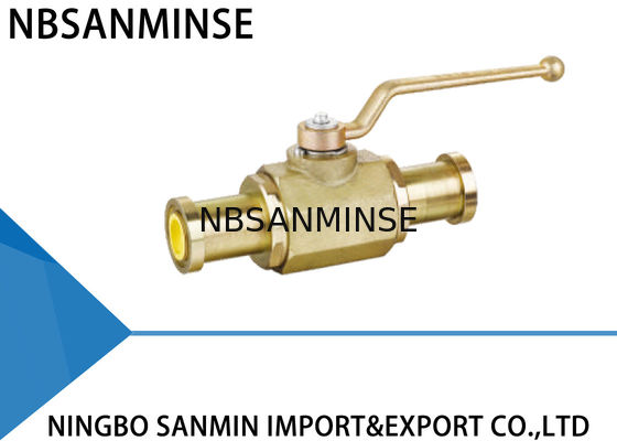KHB KHM cortou o diâmetro hidráulico do aço carbono 16mm 20mm 25mm da válvula de bola com flange do SAE