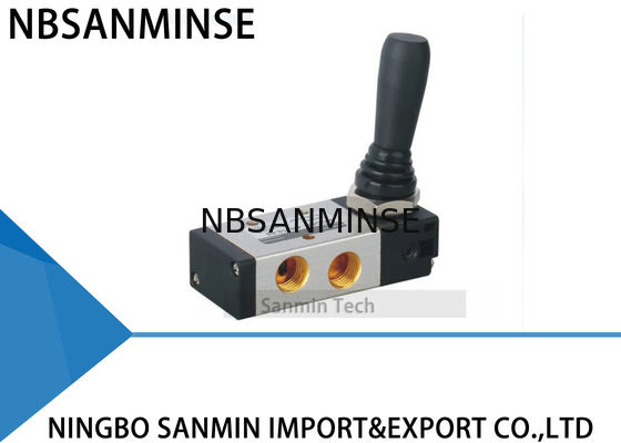 válvula de solenoide pneumática dois da série 4H posição/três tração da mão da maneira da posição cinco