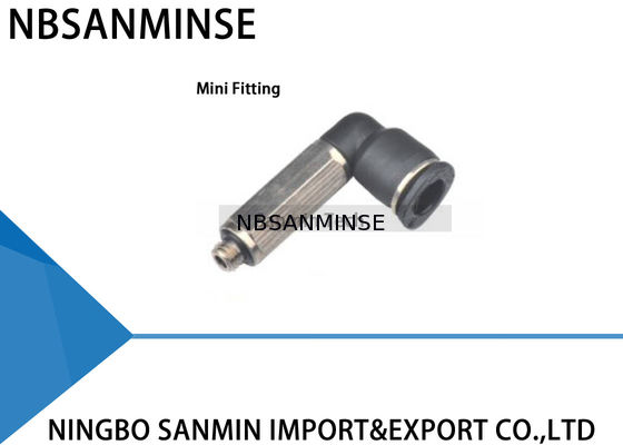 PLL - O One Touch do estojo compacto de C que cabe o cotovelo masculino estendido os mini encaixes conecta as peças pneumáticas apropriadas Sanmin