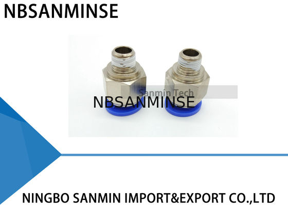 Empurrar pneumático do tubo do PC o conector plástico apropriado reto masculino Sanmin do ar pneumático