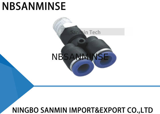 Do tubo pneumático apropriado plástico do impulso de PWT conector plástico Sanmin apropriado rápido do homem Y