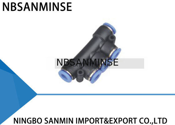 Do ar pneumático plástico da maneira do tubo 5 do One Touch junção de tubulação apropriada rápida Sanmin do PK cinco do conector da mangueira