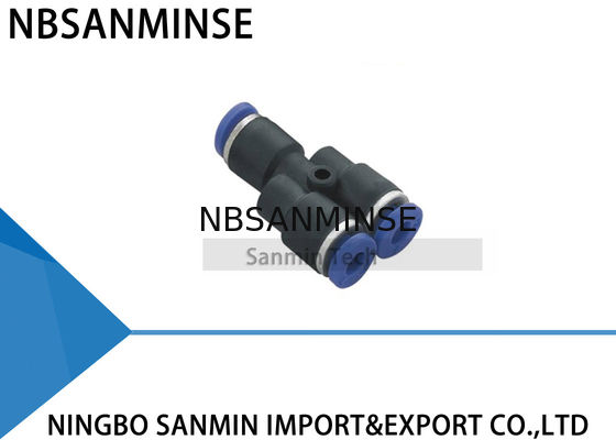 União pneumática Y do compressor de ar do PY que cabe empurrar rapidamente de conexão dos acessórios do tubo do plutônio caber Sanmin