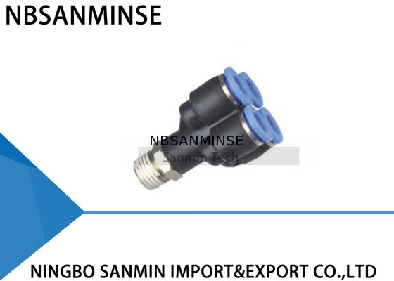 Da maneira rápida pneumática Y do conector 5 dos encaixes do ar de PXT tipo dobro impulso em Sanmin comum