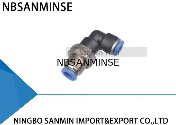 Do conector pneumático do ar do cotovelo da união do anteparo de PLM encaixe de tubo de conexão rápido Sanmin de alta qualidade