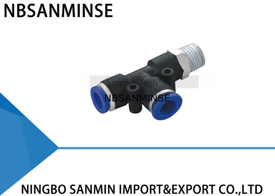 T pneumático da corrida do homem dos encaixes do ar do controlador das peças do compressor de ar de PST que cabe Sanmin