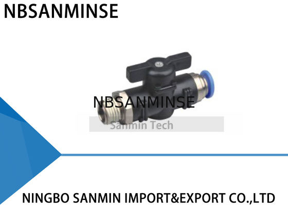 Válvula de bola compacta pneumática Sanmin de alta qualidade do controlador do fluxo de ar de BVC mini