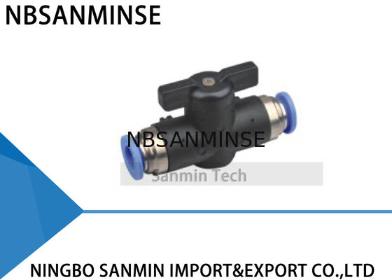 Encaixes rápidos retos iguais da válvula de bola da conexão de BVU para dispositivos pneumáticos Sanmin da pressão do compressor de ar