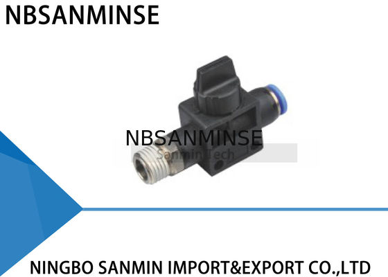 Linha pneumática da mão da válvula de controle do fluxo de HVSF para hose empurrar do conector 2Way/3 encaixes Sanmin da maneira