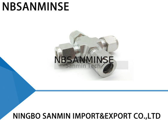 Encaixes de tubo de aço inoxidável da cruz SS316L da união de UCR que sondam ar pneumático apropriado Sanmin de alta qualidade cabendo
