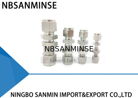 Encanamento apropriado pneumático de aço inoxidável Sanmin de alta qualidade cabendo da união SS316L do anteparo dos BU