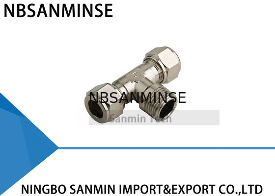 Padrão BSPT (R) ar pneumático dos encaixes de tubo das peças da linha que cabe Sanmin