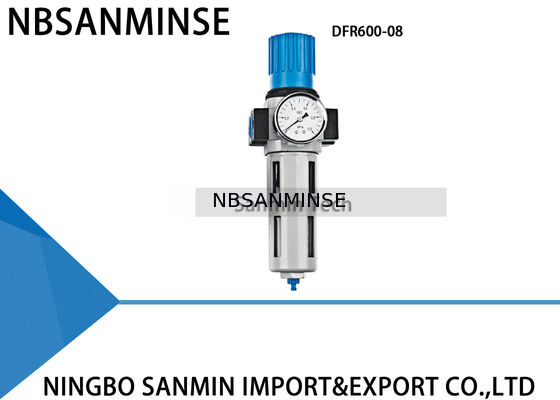 Equipamento pneumático da fonte de ar do lubrificador do regulador do filtro do preto azul