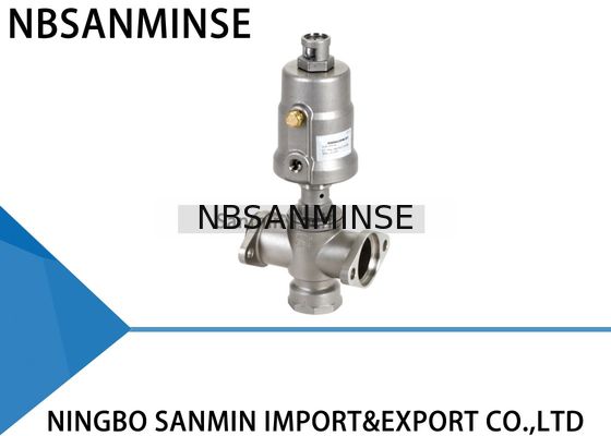 3 pneumaticamente operados - tipo múltiplo JDF1300 da válvula da válvula de Seat do ângulo da maneira