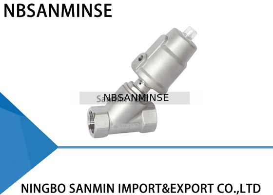 Tipo pneumático rosqueado JDF700 válvula do ângulo da válvula de Seat do ângulo de controle