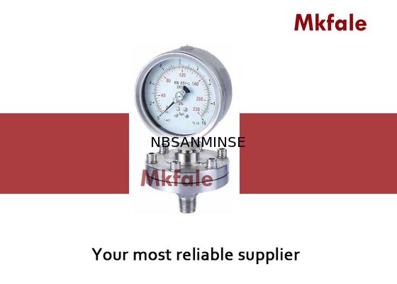 Soldadura de laser líquida sanitária do dobro do calibre de pressão do selo do diafragma do calibre de pressão de SMPD