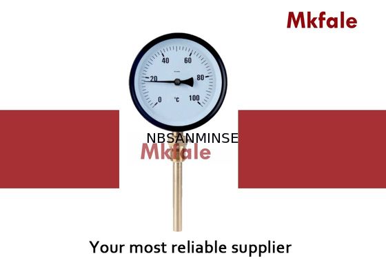 Calibre bimetálico da temperatura do processo líquido de aço preto do calibre de pressão SMNB do caso