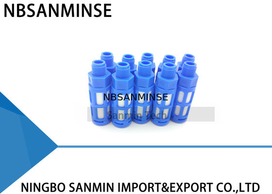 Encaixes pneumáticos NBSANMINSE 1/8 do ar do silencioso plástico 1/4 3/8 de 1/2 3/4 1 de tipo silenciador da fonte de alimentação do ar