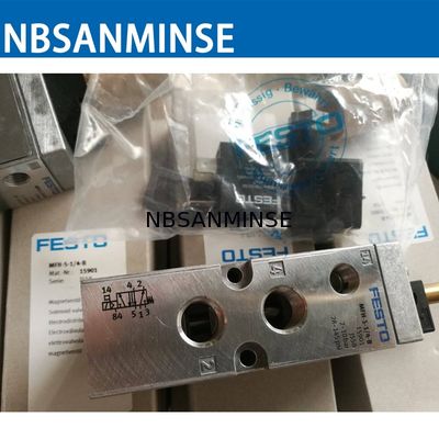 1/4 1/8 de válvula de solenoide original pneumática NBSANMINSE de Festo da válvula de solenoide MFH